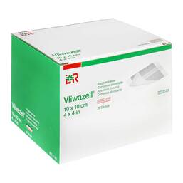 Abbildung: Vliwazell Saugkompressen steril 10x10 cm 25 St, Kompressen PZN 17834318