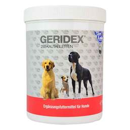 Abbildung: Geridex Kautabletten für Hunde 250 St, Kautabletten PZN 17834873