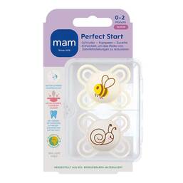Abbildung: Mam Perfect Night Silikon 0 - 6 Monate DP 2 St PZN 17840069