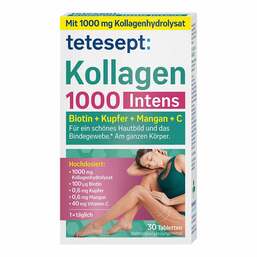 Abbildung: Tetesept Kollagen 1000 Intens Tabletten 30 St, Tabletten PZN 17841212