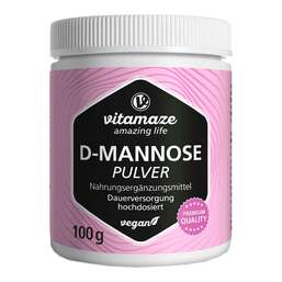 Abbildung: D-Mannose Pulver hochdosiert vegan 100 g, Pulver PZN 17841293