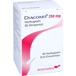 Abbildung: Diacomit 250 mg Hartkapseln 60 St, Hartkapseln PZN 17845032