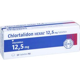 Abbildung: Chlortalidon Hexal 12,5 mg Tabletten 50 St, Tabletten PZN 17847918