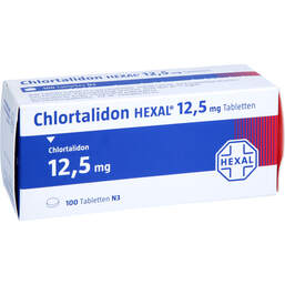 Abbildung: Chlortalidon Hexal 12,5 mg Tabletten 100 St, Tabletten PZN 17847924