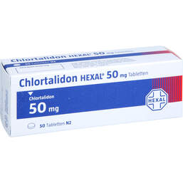 Abbildung: Chlortalidon Hexal 50 mg Tabletten 50 St, Tabletten PZN 17848071