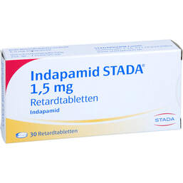 Abbildung: Indapamid STADA 1,5 mg Retardtabletten 30 St, Retard-Tabletten PZN 17848912