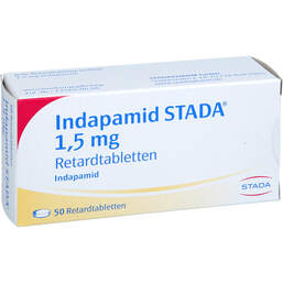 Abbildung: Indapamid STADA 1,5 mg Retardtabletten 50 St, Retard-Tabletten PZN 17848929