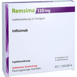 Abbildung: Remsima 120 mg Injektionslösung im Fertigpen 6 St, Injektionslösung PZN 17852351