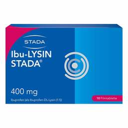 Abbildung: Ibu-LYSIN STADA® 400 mg Filmtabletten 10 St, Filmtabletten PZN 17855065
