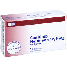 Abbildung: Sunitinib Heumann 12,5 mg Hartkapseln 30 St, Hartkapseln PZN 17858655