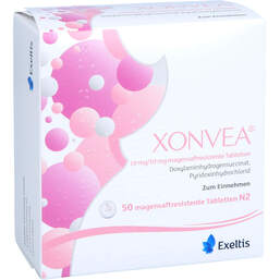 Abbildung: Xonvea 10 mg / 10 mg magensaftresistente Tabletten 50 St, Tabletten magensaftresistent PZN 17867602