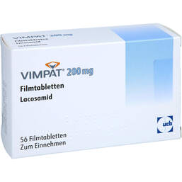 Abbildung: Vimpat 200 mg Filmtabletten 56 St, Filmtabletten PZN 17867803