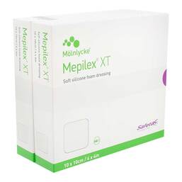 Abbildung: Mepilex XT 10x10 cm Schaumverband 10 St, Verband PZN 17868033