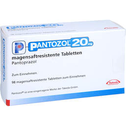 Abbildung: Pantozol 20 mg magensaftresistente Tabletten 98 St, Tabletten magensaftresistent PZN 17869009