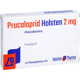 Abbildung: Prucaloprid Holsten 2 mg Filmtabletten 14 St, Filmtabletten PZN 17869363