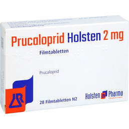 Abbildung: Prucaloprid Holsten 2 mg Filmtabletten 28 St, Filmtabletten PZN 17869392