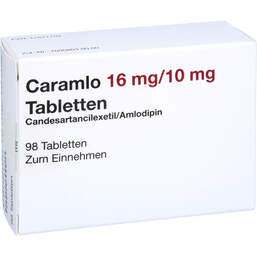 Abbildung: Caramlo 16 mg / 10 mg Tabletten 98 St, Tabletten PZN 17871704