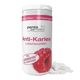 Abbildung: Penta-Sense Anti-Karies Lutschpastillen Himbeere 150 St, Pastillen PZN 17872187