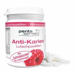 Abbildung: Penta-Sense Anti-Karies Lutschpastillen Himbeere 30 St, Pastillen PZN 17872247