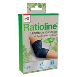 Abbildung: Ratioline Ellenbogenbandage Größe M 1 St, Bandage PZN 17872827