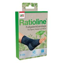Abbildung: Ratioline Fußgelenkbandage Größe XL 1 St, Bandage PZN 17872939
