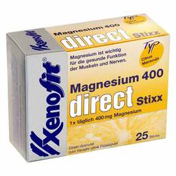 Abbildung: Xenofit Magnesium 400 direct Stixx Granulat 25X2.5 g, Granulat PZN 17873459