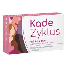 Abbildung: KadeZyklus bei Krämpfen während der Menstruation Filmtabletten, 30 St PZN 17874393