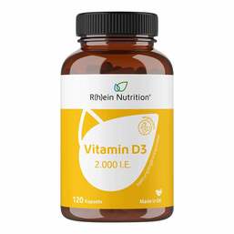 Abbildung: Vitamin D3 2.000 I.E. Kapseln 120 St, Kapseln PZN 17874507
