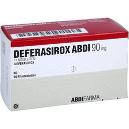 Abbildung: Deferasirox Abdi 90 mg Filmtabletten 90 St, Filmtabletten PZN 17874565