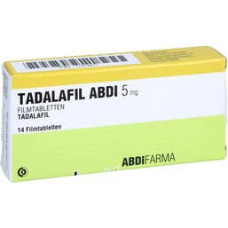 Abbildung: Tadalafil Abdi 5 mg Filmtabletten 14 St, Filmtabletten PZN 17874677