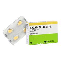 Abbildung: Tadalafil Abdi 10 mg Filmtabletten 4 St, Filmtabletten PZN 17874714