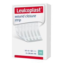 Abbildung: Leukoplast wound closure strip 6x38 mm weiß 10X6 St, Pflaster PZN 17875665 
