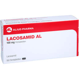 Abbildung: Lacosamid AL 100 mg Filmtabletten 56 St, Filmtabletten PZN 17876972