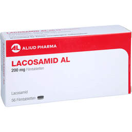Abbildung: Lacosamid AL 200 mg Filmtabletten 56 St, Filmtabletten PZN 17877032