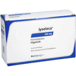Abbildung: Jyseleca 200 mg Filmtabletten 3X30 St, Filmtabletten PZN 17879114