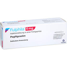 Abbildung: Fulphila 6 mg Injektionslösung Fertigspritze mit autom.Nadels. 1 St, Injektionslösung PZN 17879870