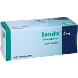Abbildung: Dasselta 5 mg Filmtabletten 100 St, Filmtabletten PZN 17881855
