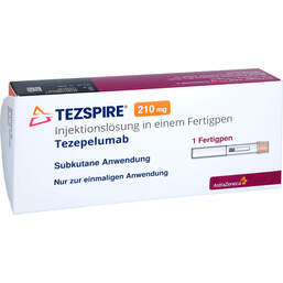Abbildung: Tezspire 210 mg Injektionslösung in einem Fertigpen 1 St, Injektionslösung in einem Fertigpen PZN 17882116