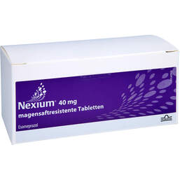 Abbildung: Nexium 40 mg magensaftresistente Tabletten 60 St, Tabletten magensaftresistent PZN 17883564
