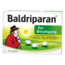 Abbildung: Baldriparan zur Beruhigung überzogene Tabletten 30 St, Überzogene Tabletten PZN 17884316