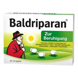 Abbildung: Baldriparan zur Beruhigung überzogene Tabletten 60 St, Überzogene Tabletten PZN 17884322