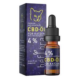 Abbildung: Cbd Öl 4% Premium Vollspektrum für Katzen Öl, 10 ml PZN 17887059