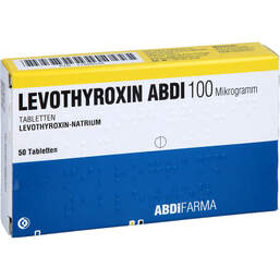 Abbildung: Levothyroxin Abdi 100 Mikrogramm Tabletten 50 St, Tabletten PZN 17888538
