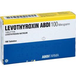 Abbildung: Levothyroxin Abdi 100 Mikrogramm Tabletten 100 St, Tabletten PZN 17888544