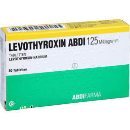 Abbildung: Levothyroxin Abdi 125 Mikrogramm Tabletten 50 St, Tabletten PZN 17888550