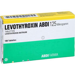 Abbildung: Levothyroxin Abdi 125 Mikrogramm Tabletten 100 St, Tabletten PZN 17888567