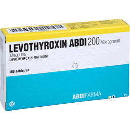 Abbildung: Levothyroxin Abdi 200 Mikrogramm Tabletten 100 St, Tabletten PZN 17888633
