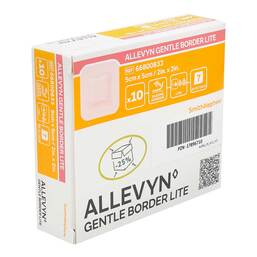 Abbildung: Allevyn Gentle Border Lite 5x5 cm Schaumverband  10 St, Verband PZN 17896710