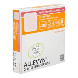 Abbildung: Allevyn Gentle Border Lite 10x10 cm Schaumverband  10 St, Verband PZN 17896756