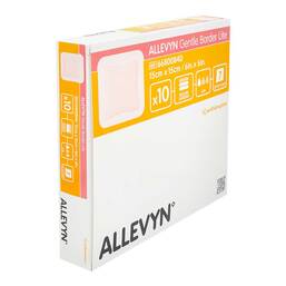 Abbildung: Allevyn Gentle Border Lite 15x15 cm Schaumverband  10 St, Verband PZN 17896762